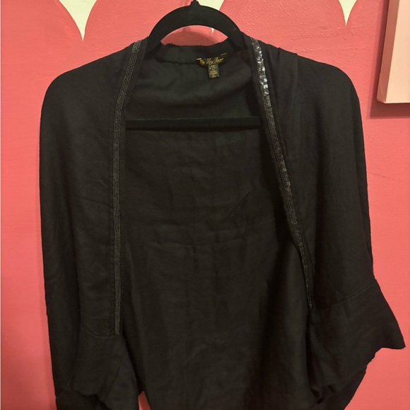 Loro Piana Black Cashmere Blend Cape/ poncho - Picture 5 of 7